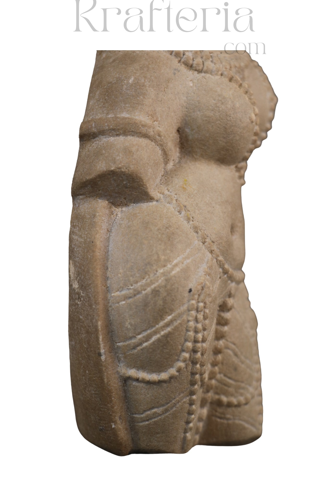 Celestial Beauty - A Carved Sandstone Wall Plaque