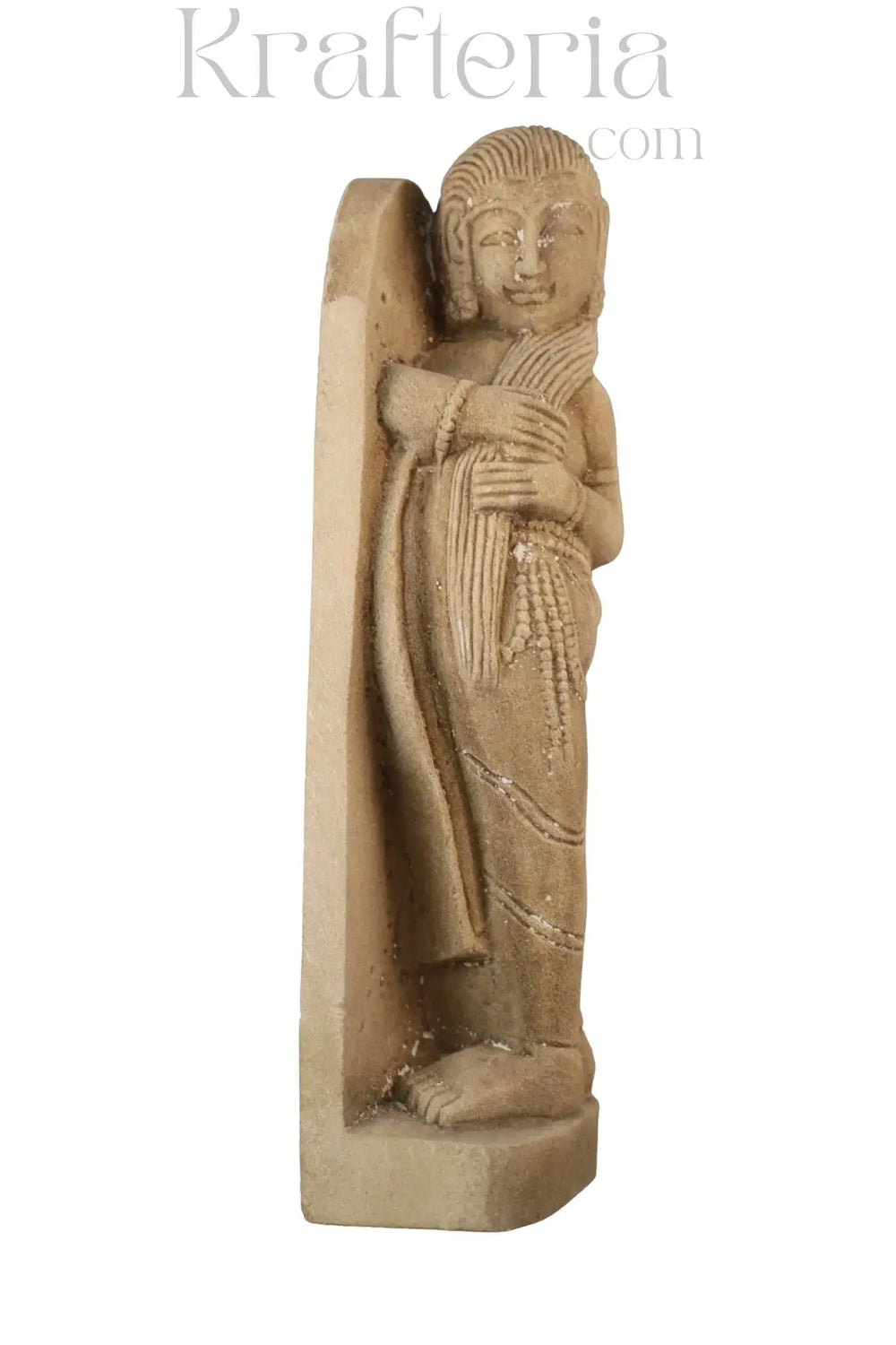 Ancient Figure Arranging Her Tresses   Sand Stone