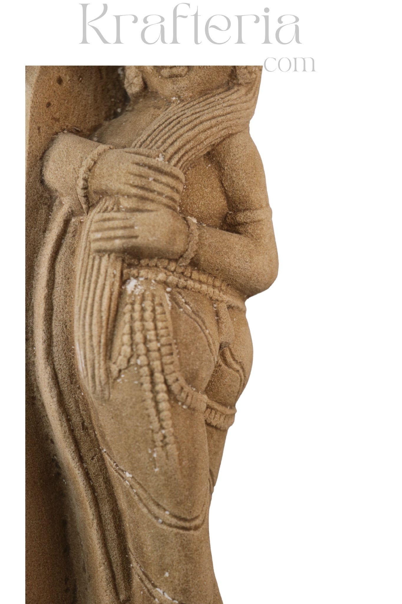 Ancient Figure Arranging Her Tresses