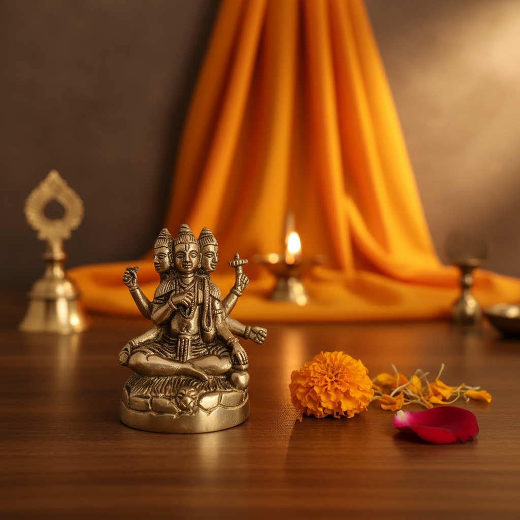 Brass Statue of Lord Brahma