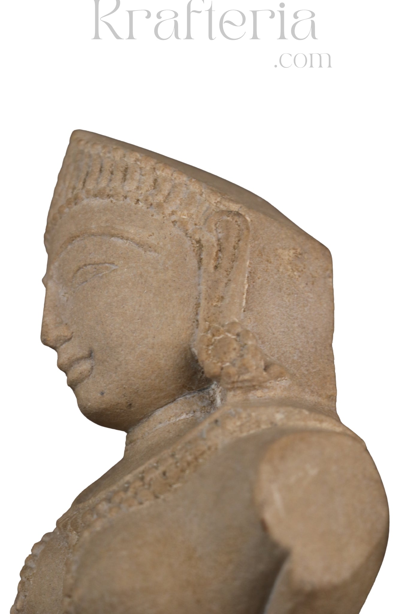 Celestial Beauty - A Carved Sandstone Wall Plaque
