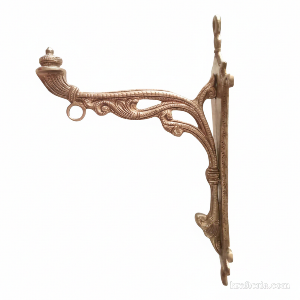 Vintage Brass Wall Diya Holder – Handcrafted Antique Wall Sconce   Brass Artwork