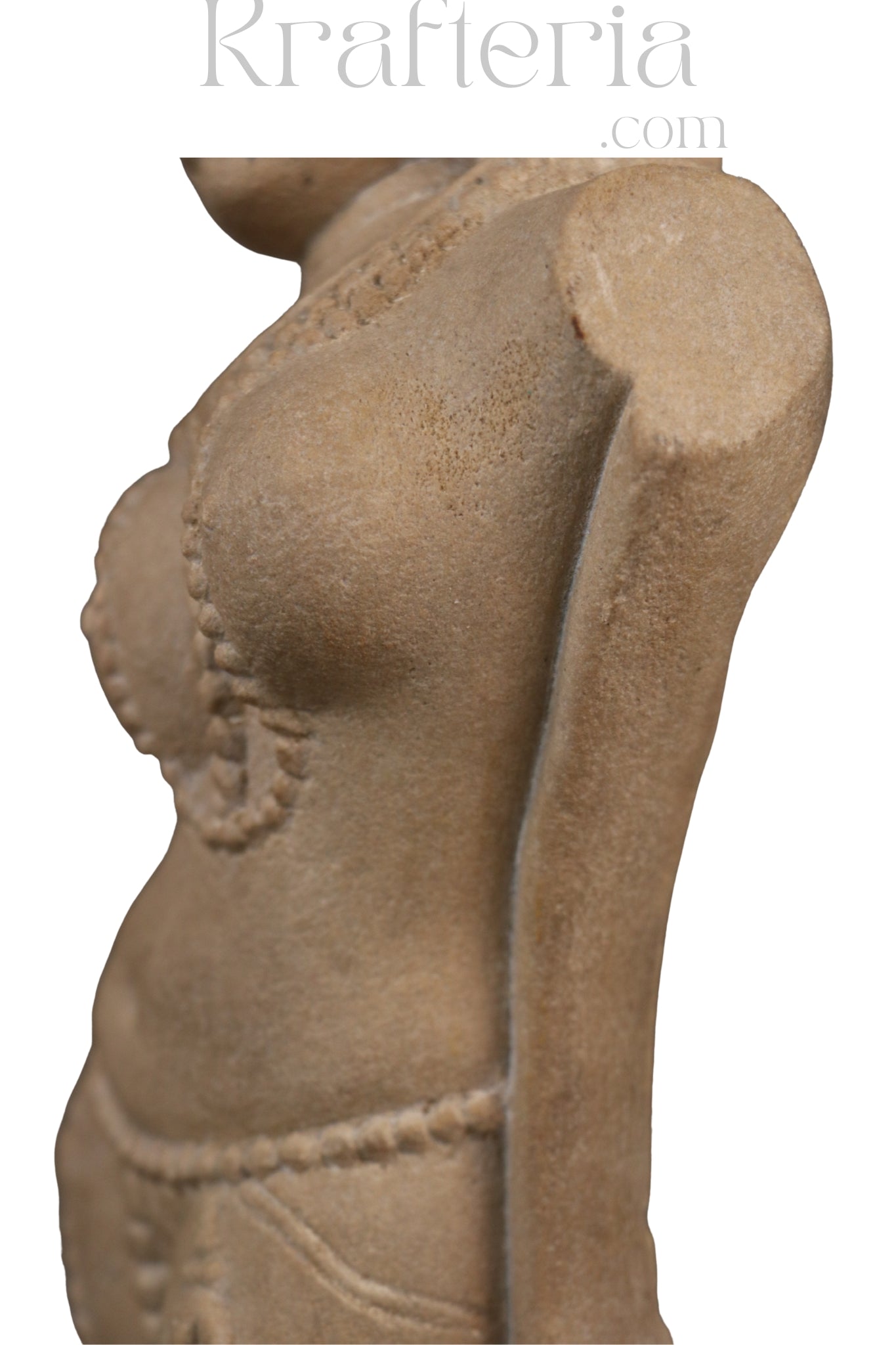 Celestial Beauty - A Carved Sandstone Wall Plaque