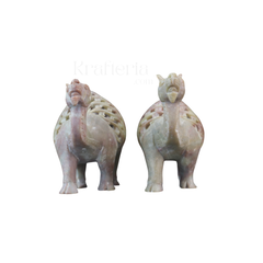 Handcrafted Pair of Camels – Intricate Jali Art Decorative Figurines