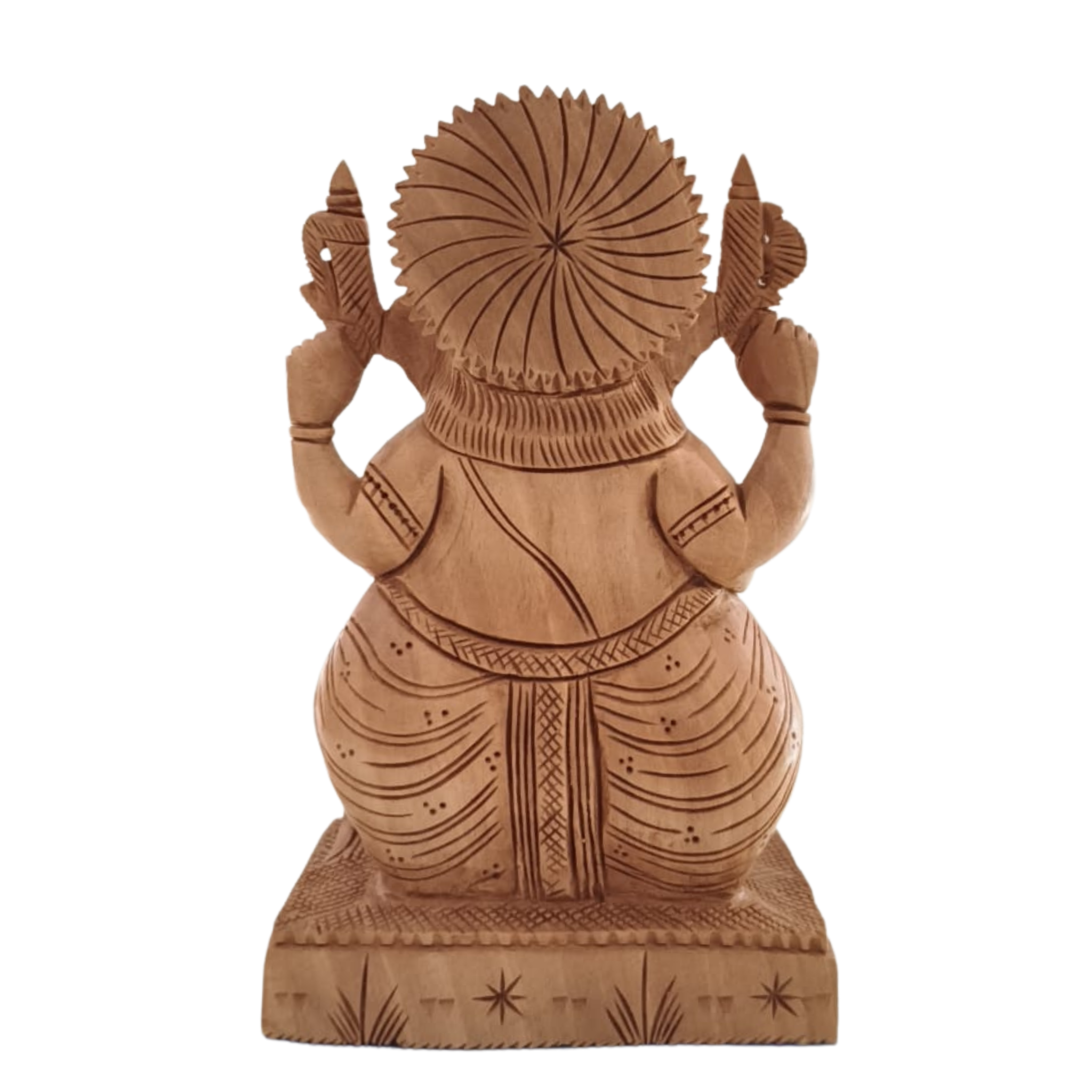 Handcrafted Lord Ganesh Idol with Crown | Decorative Spiritual Art