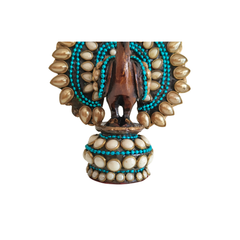 Traditional Indian Style Adorned Peacock Showpiece