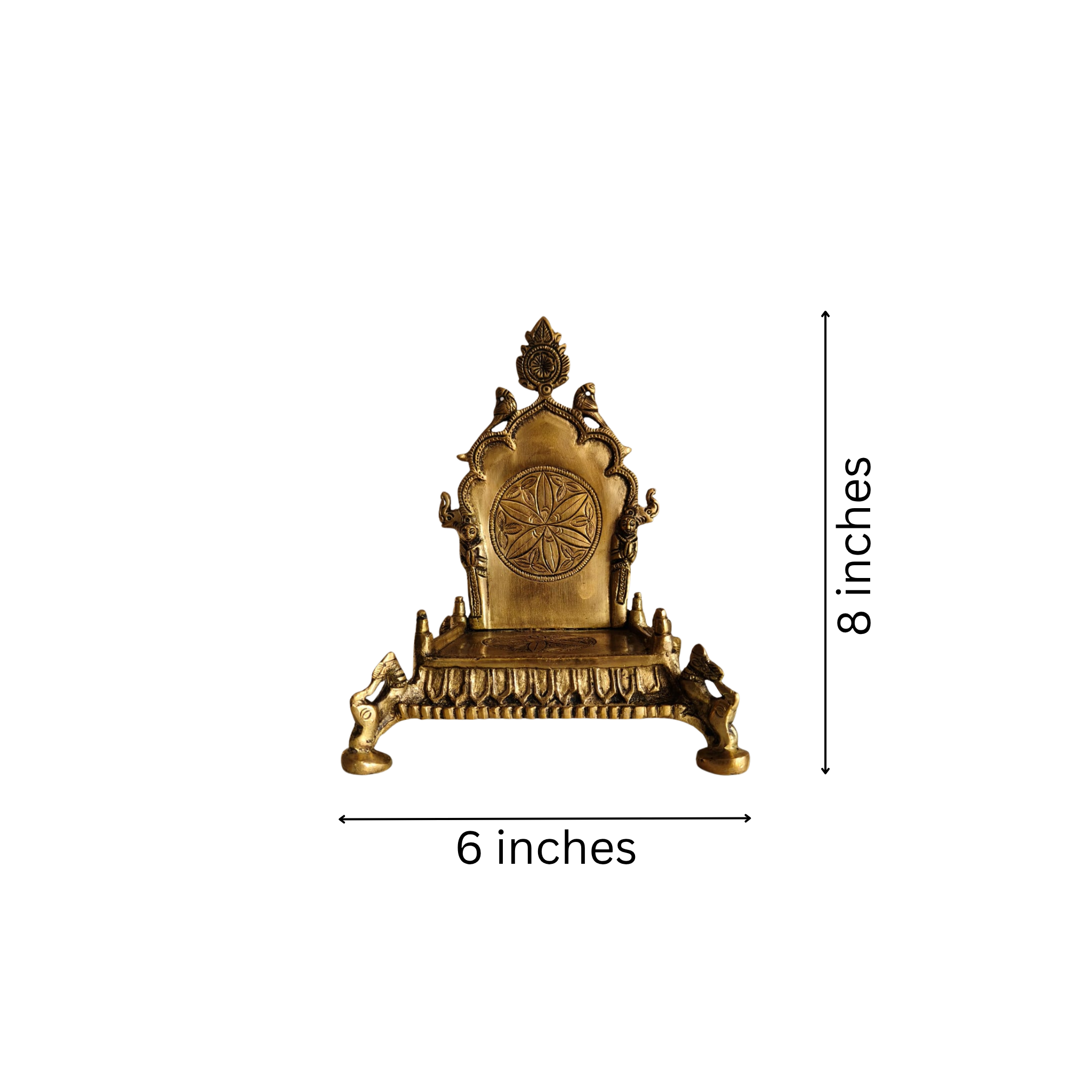 Ornate Brass Puja Singhasan (Throne)