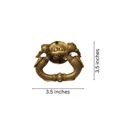 Elegant Brass Peacock Door Pull Handle - Traditional Cabinet Hardware