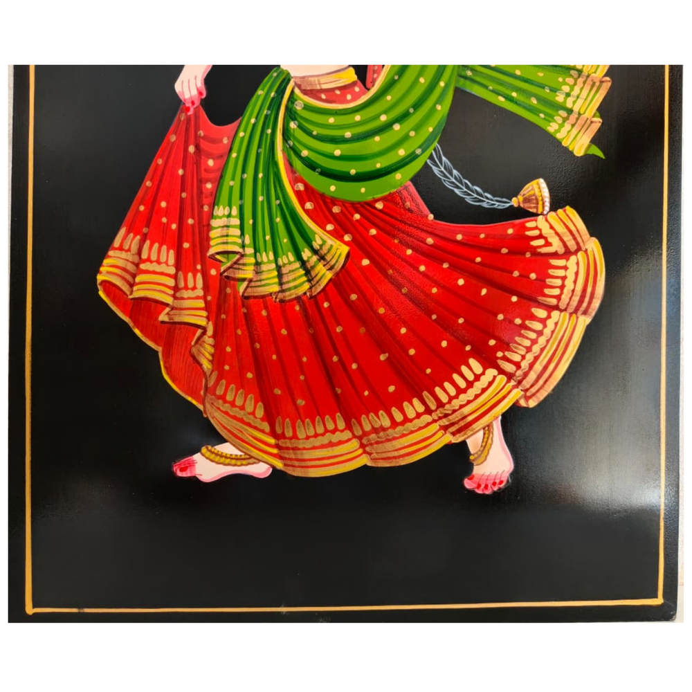Traditional Indian classical dancer wall decor