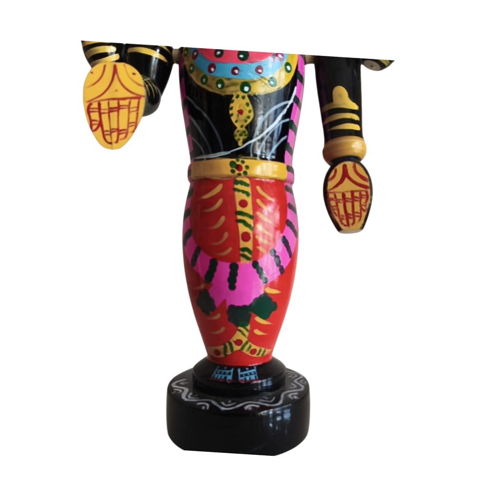 Divine Radiance of Lord Balaji Etikoppaka Wooden Idol Lacquerware   Etikoppaka Lacquerware
