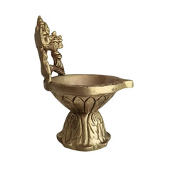 Brass Balaji Oil Lamp for Pooja & Temple Decor   Brass Ware