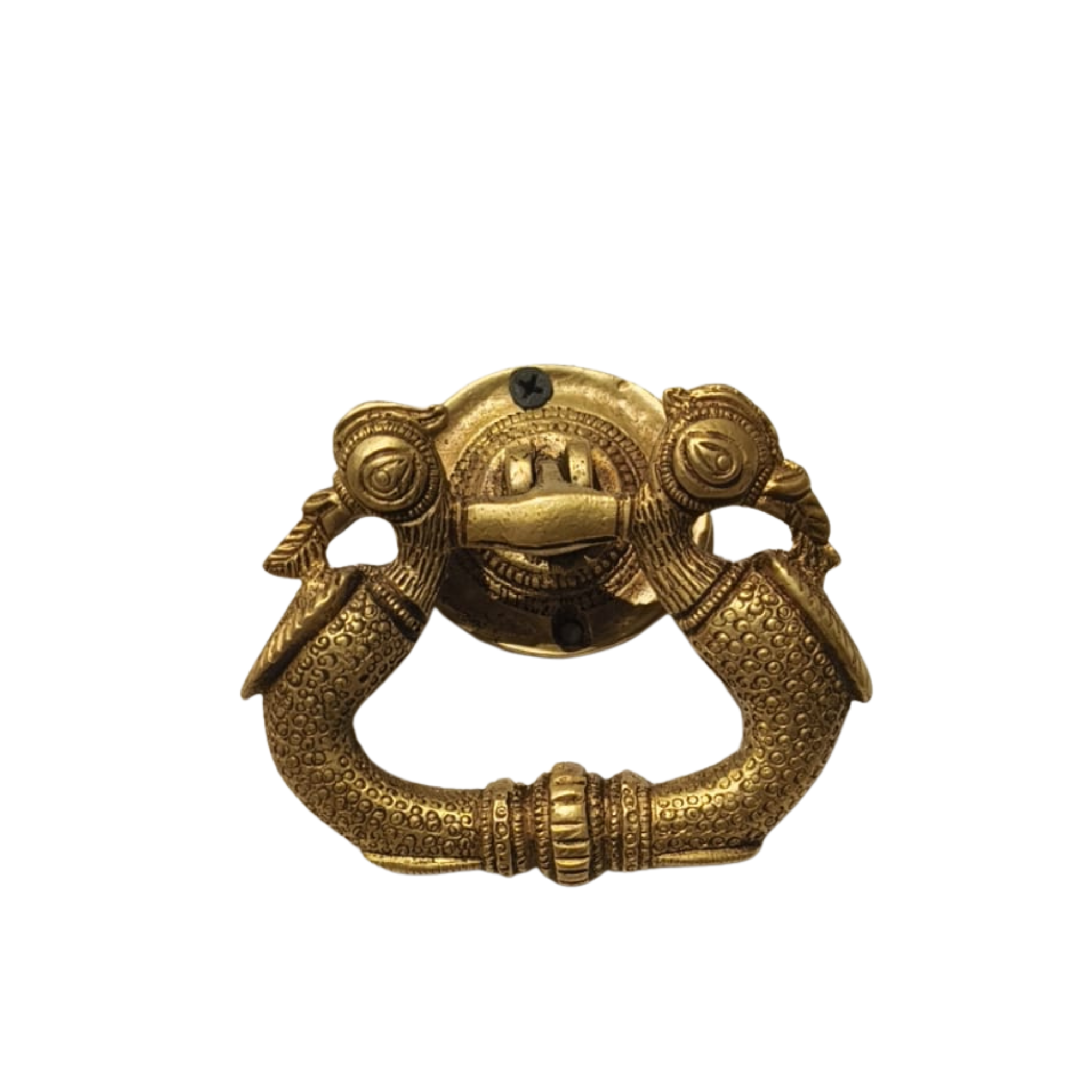 Elegant Brass Peacock Door Pull Handle - Traditional Cabinet Hardware