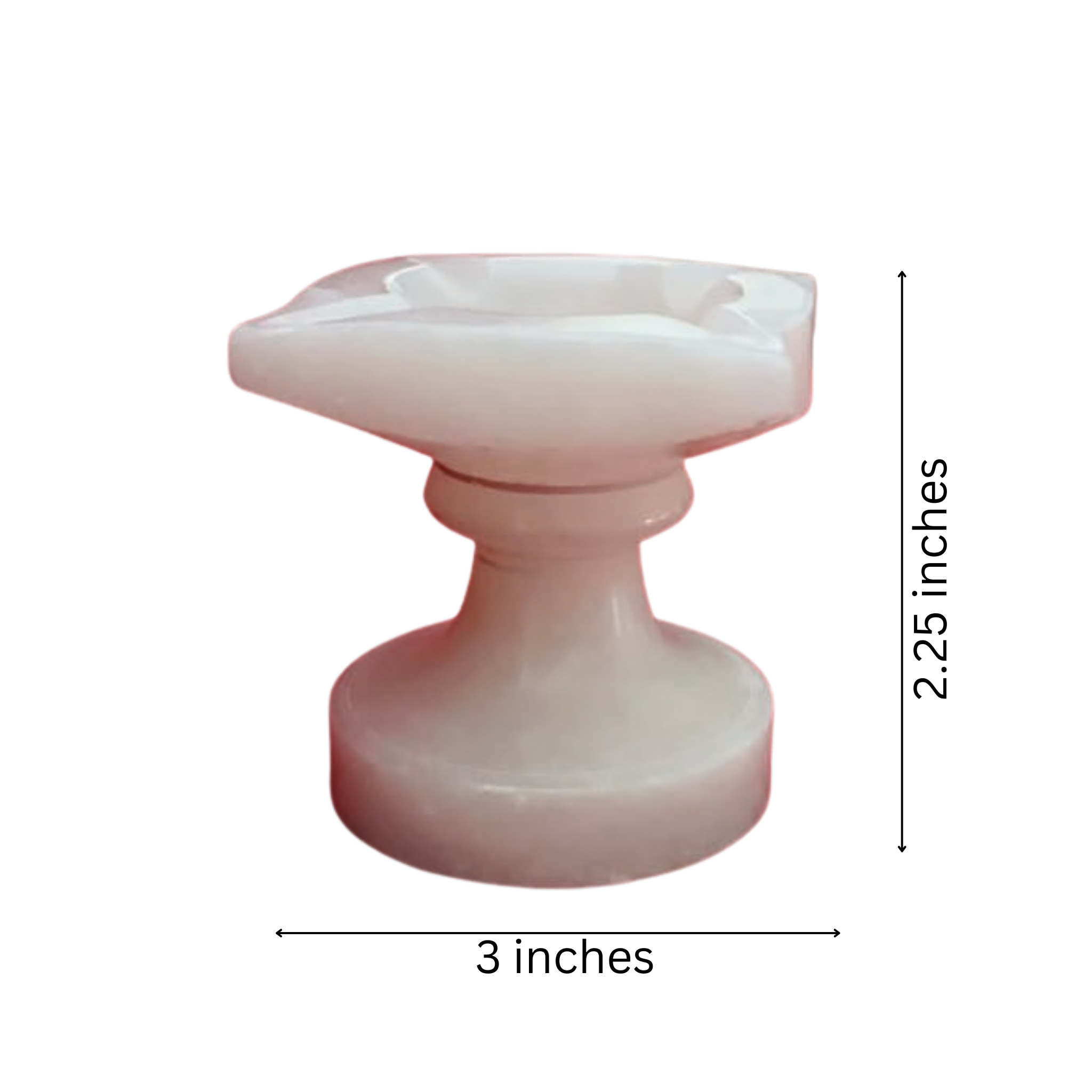 Handcrafted Marble Deepam/DIyas-Perfect for Puja & Home Decor   Marble Soft Stone