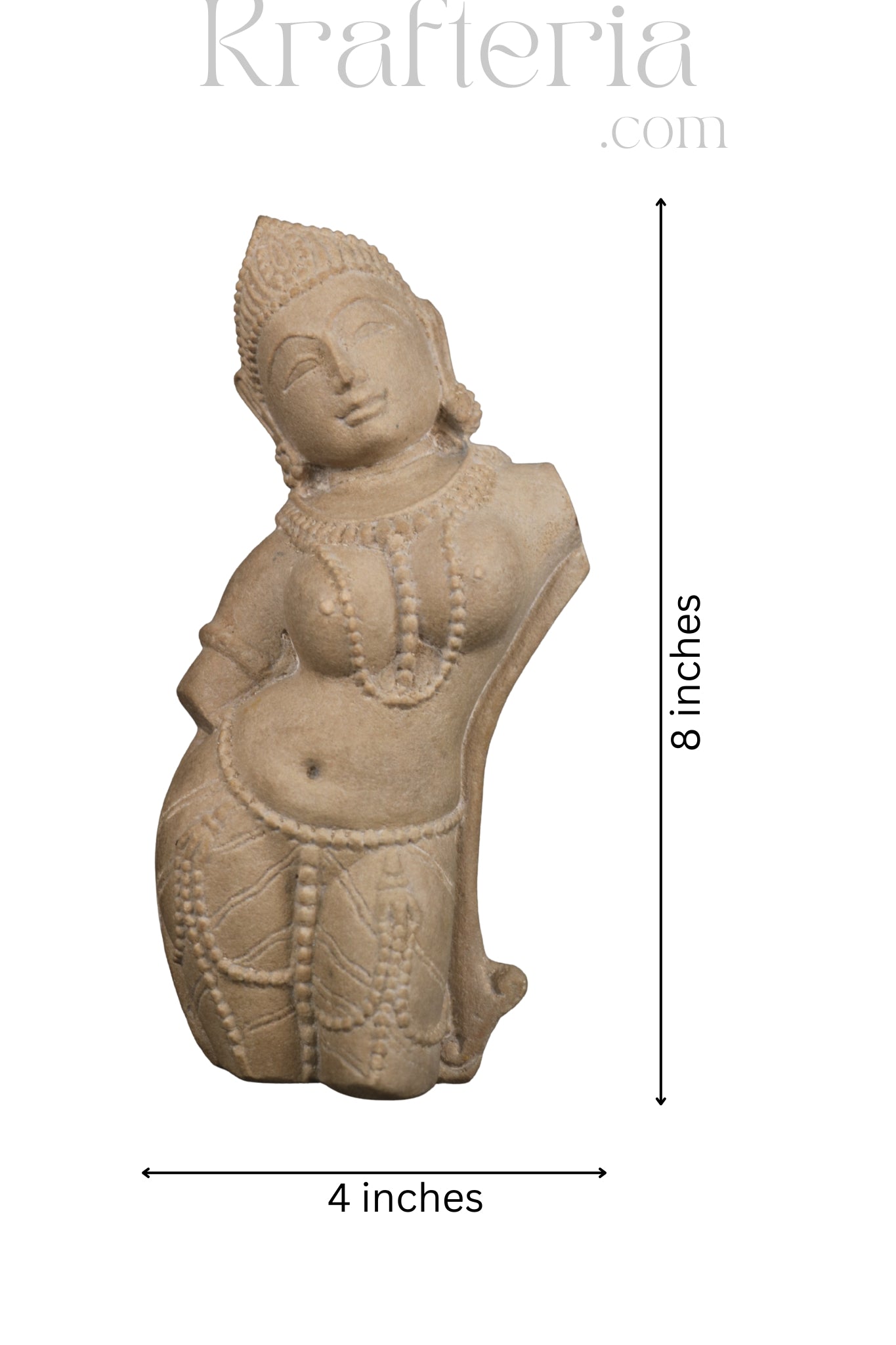Celestial Beauty - A Carved Sandstone Wall Plaque