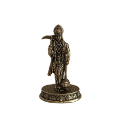 Exquisite Brass Idol of Lord Hanuman with Gada