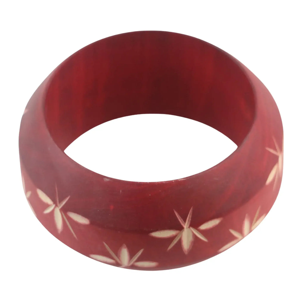 Eco-friendly wooden bangles handcrafted from natural wood