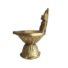 Brass Balaji Oil Lamp for Pooja & Temple Decor   Brass Ware