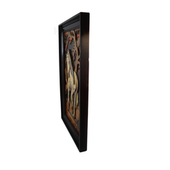 Handmade Horse Inlay Artwork – Authentic Mysore Rosewood Craft
