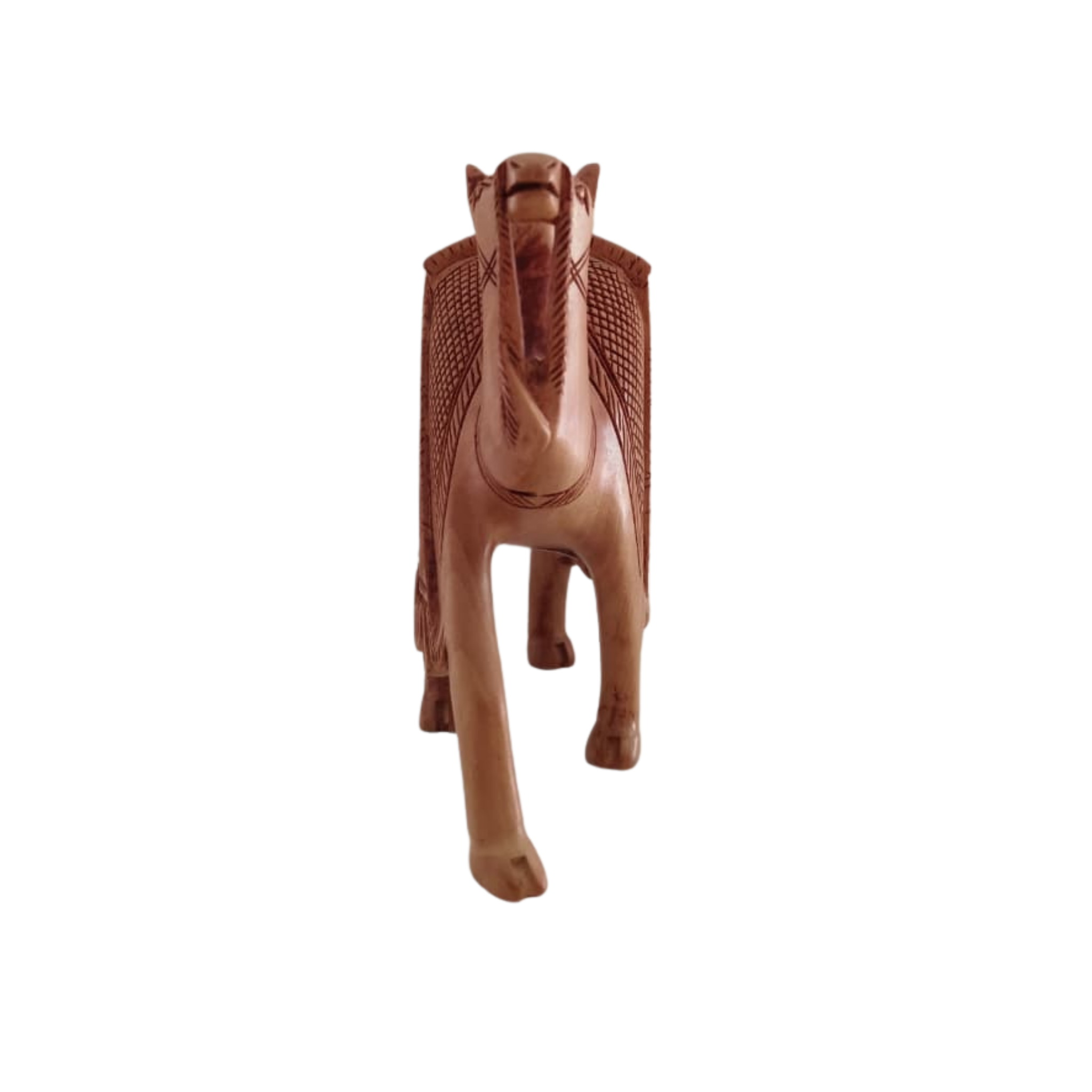 Intricately Hand-Carved Wooden Camel | Rustic Home Decor Piece