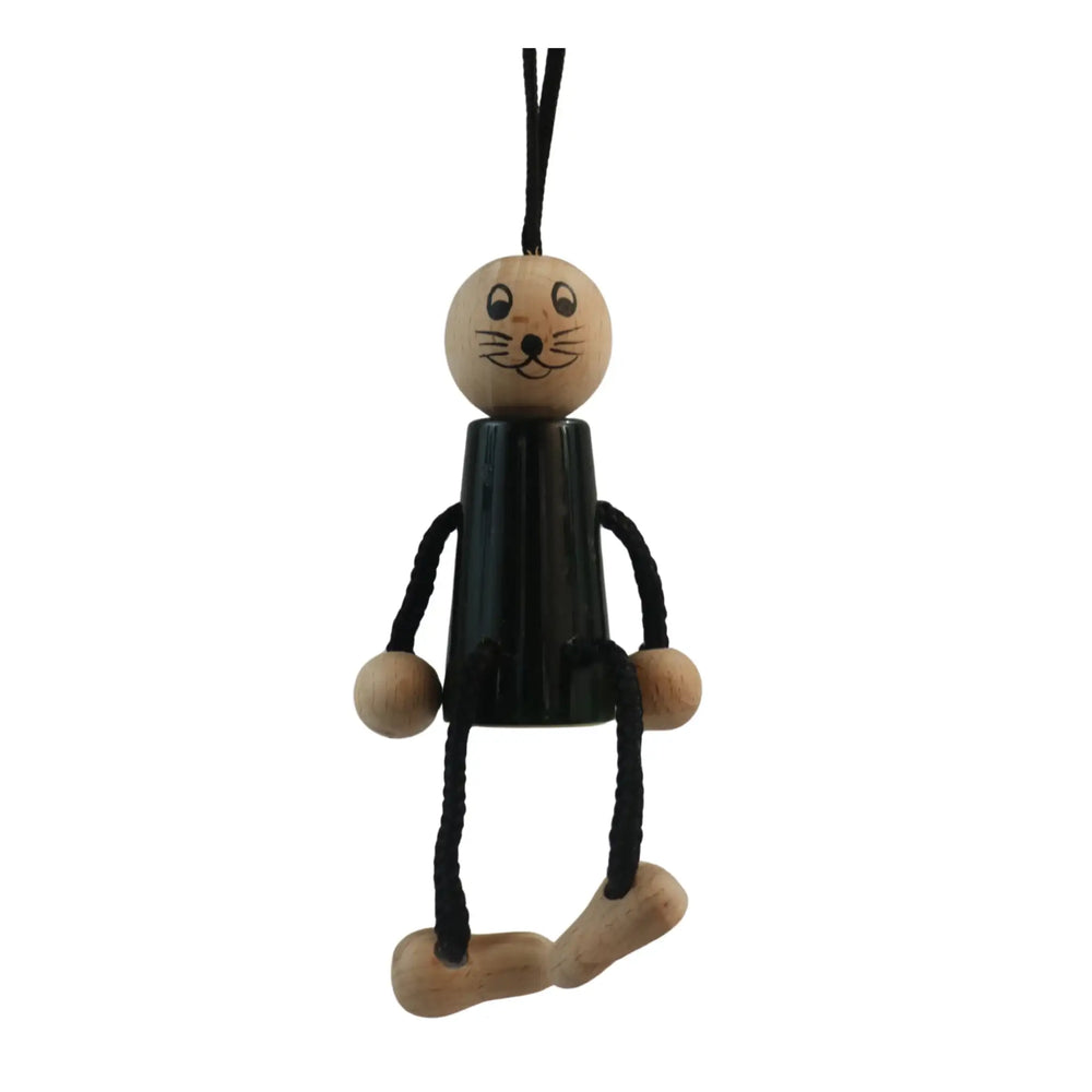 Eco-friendly wooden mouse hanging dolls with safe non-toxic paint