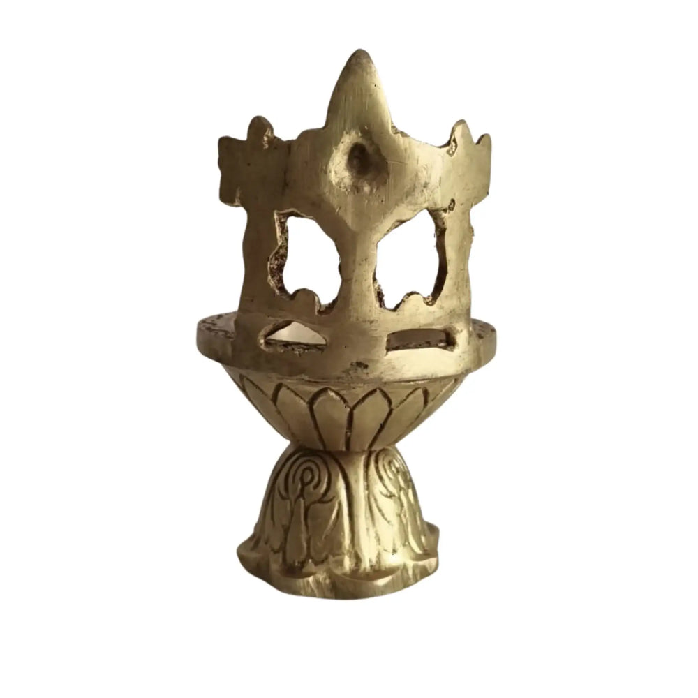 Brass Balaji Oil Lamp for Pooja & Temple Decor   Brass Ware