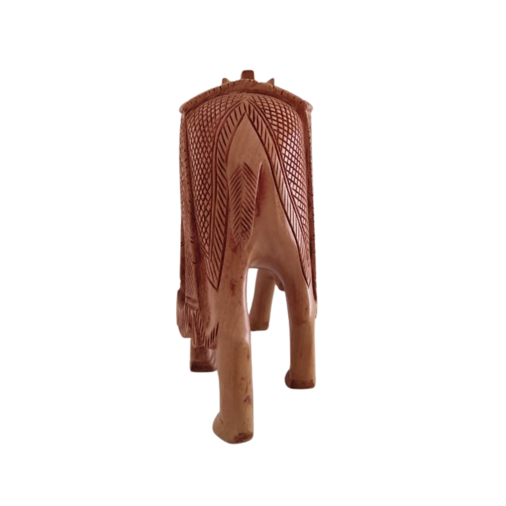 Intricately Hand-Carved Wooden Camel | Rustic Home Decor Piece