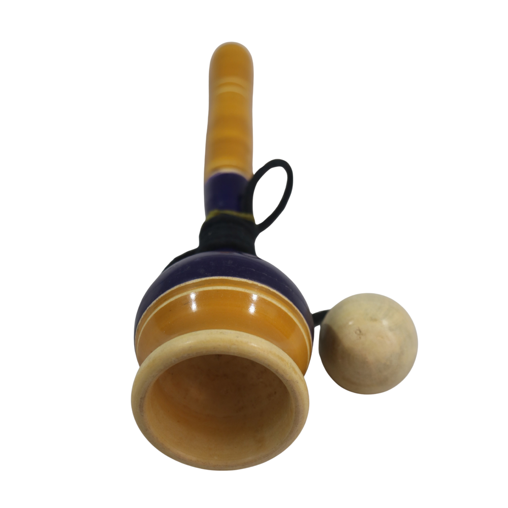 Handcrafted Channapatna Toy – Eye-Hand Alignment Ball Game for Kids   Wooden Lacquerware&toys
