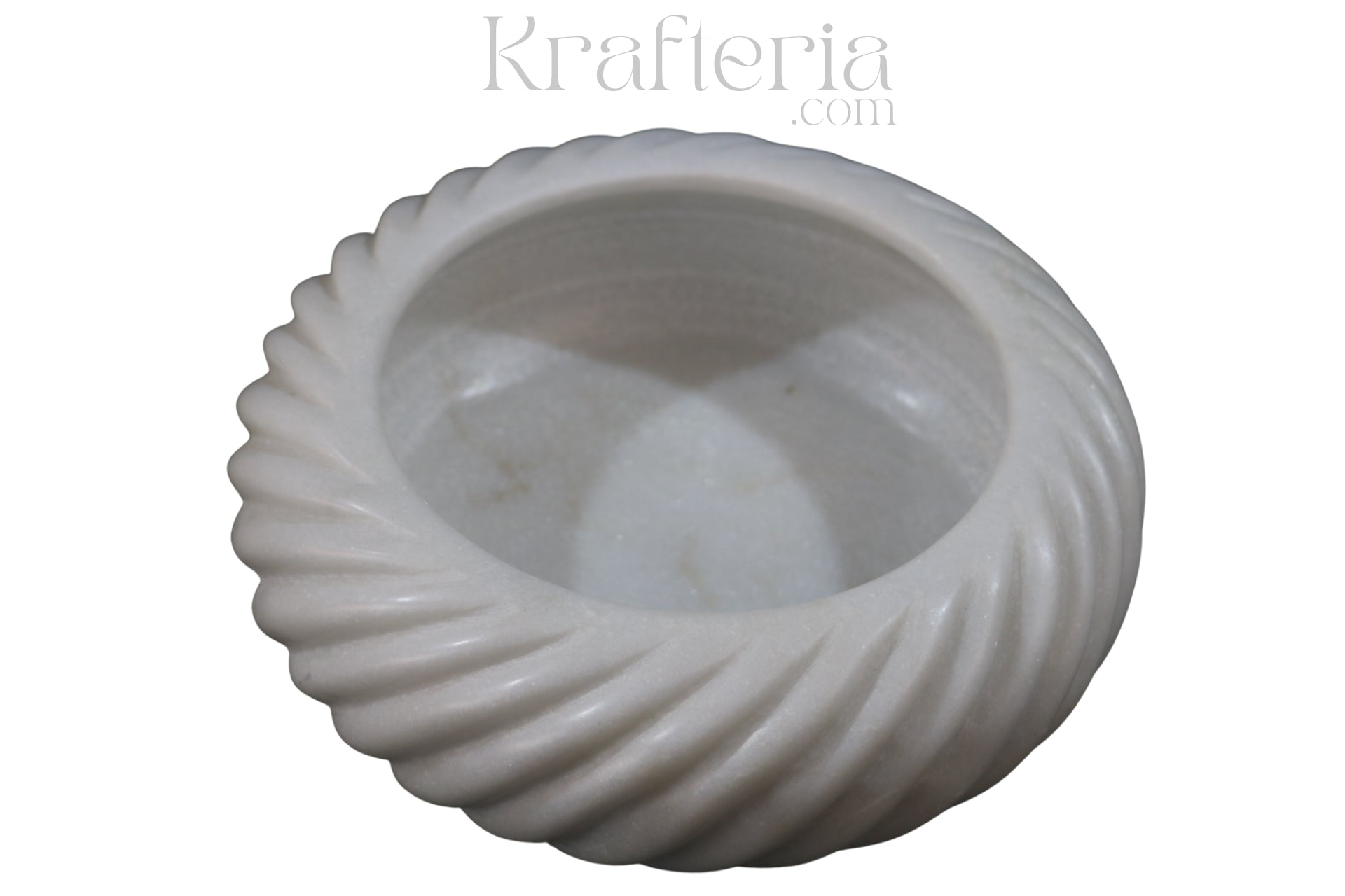 Marble Wave-Edge Urli Bowl – Traditional Floating Flower Bowl