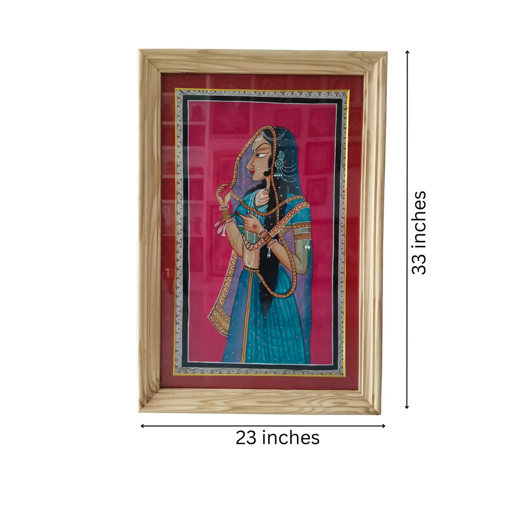 Glimpse of the Princess Miniature Art   Paintings