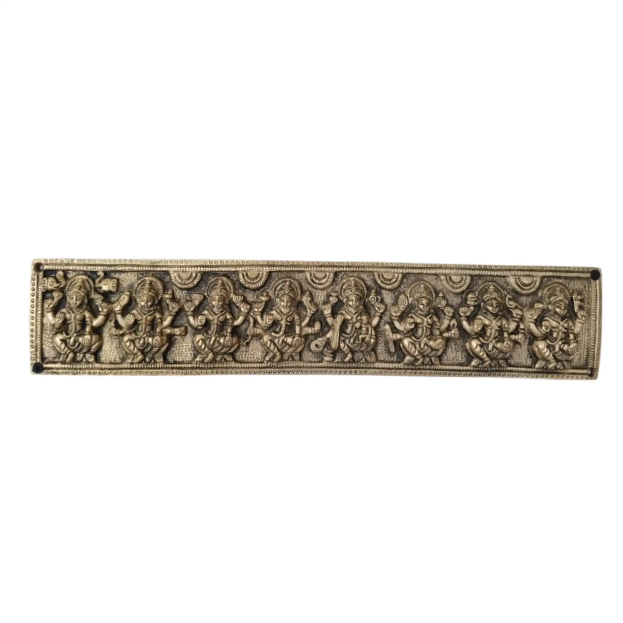 Exquisite Brass Ashta Lakshmi Wall Hanging - Eight Forms of Goddess Lakshmi   Brass Ware