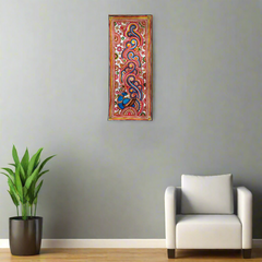 Peacock's Mandala Serenade Leather Art