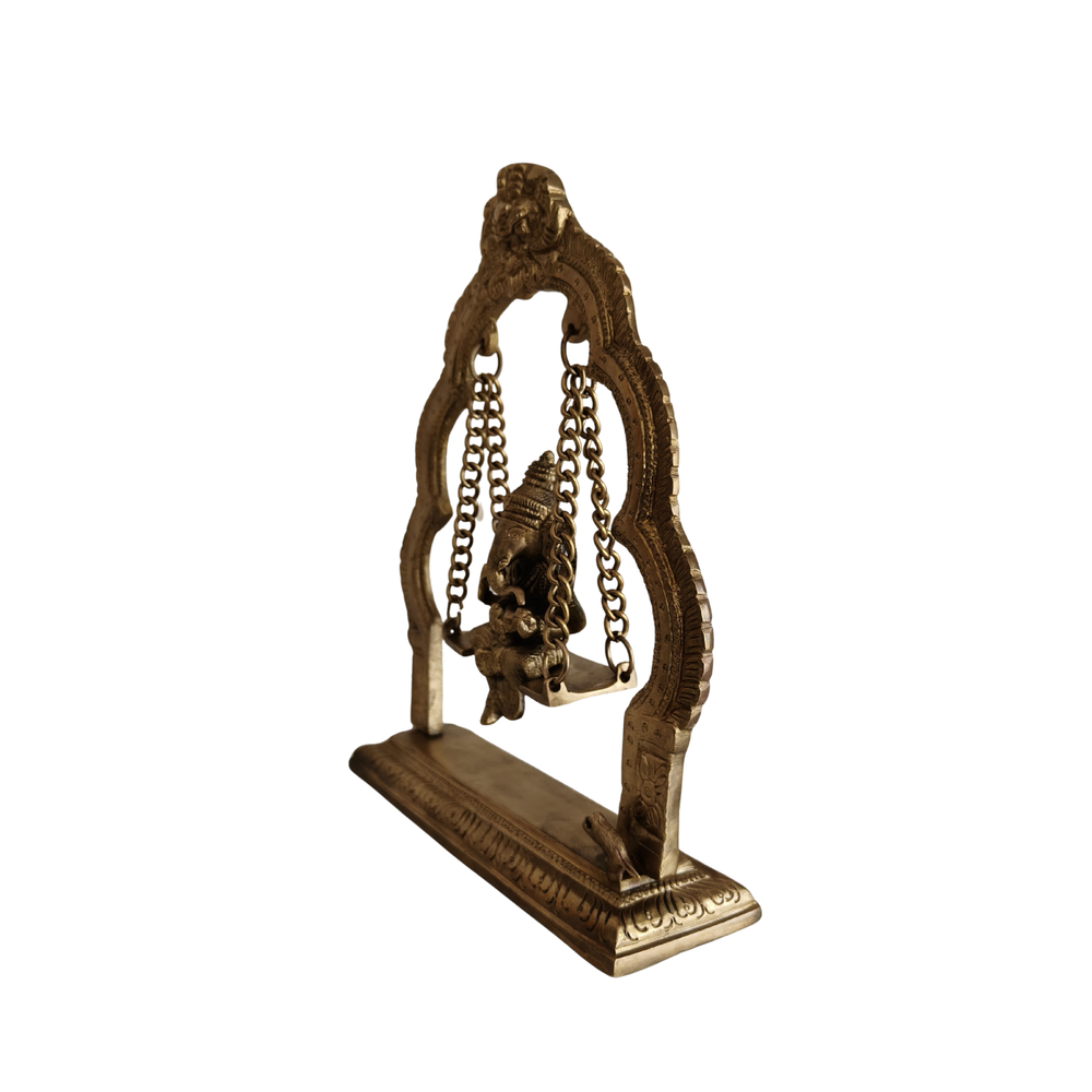 Buy Brass Ganesha Swing Statue for Home Decor And Gifting   Home Decor And Gifting