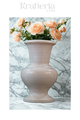 Handcrafted Marble Flower Vase – Elegant Home Decor
