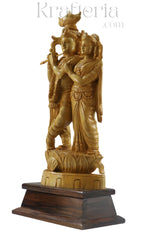 Devotional Radha Krishna Sculpture – Timeless Handcrafted Masterpiece