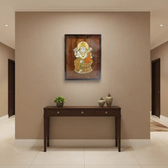 Rosewood Inlay of Lord Lakshmi Narasimha Swamy – Handcrafted Devotional Art   Inlay Art