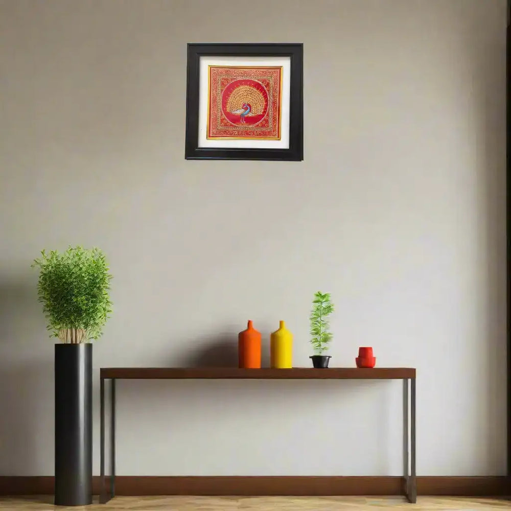 Miniature Marvel - The Peacock Painting   Paintings