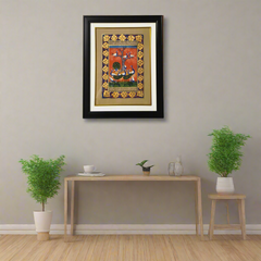 The Celestial Dance of Peacocks – A Rajasthani Miniature Painting