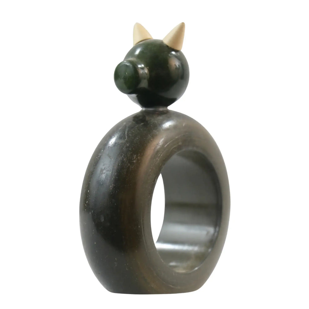 Tabletop animal napkin roller finished in non-toxic colours