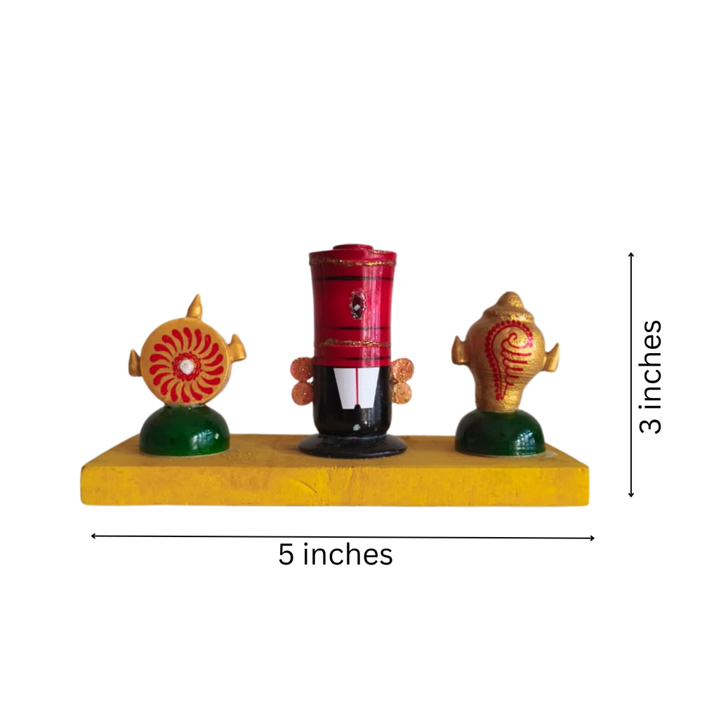 Vibrant Etikoppaka Balaji Stand - Traditional Lacquer Wood Art   Etikoppaka Lacquerware