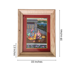 The Divine Couple - Radha and Krishna at Leisure Painting