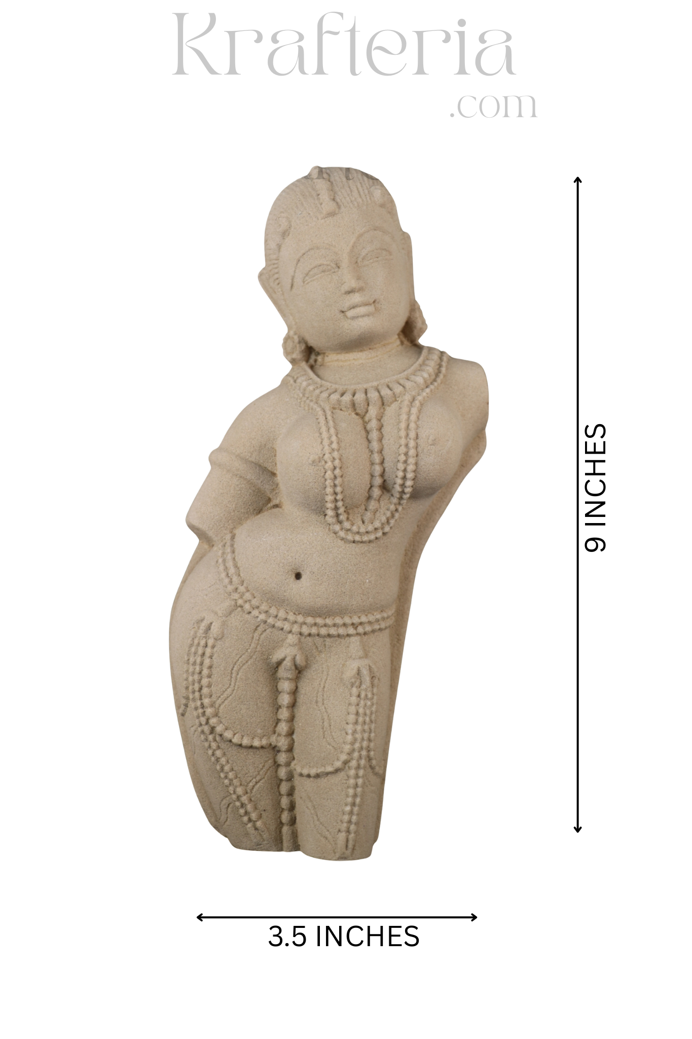 Divine Feminine Sandstone Sculpture - A Symbol of Grace & Beauty