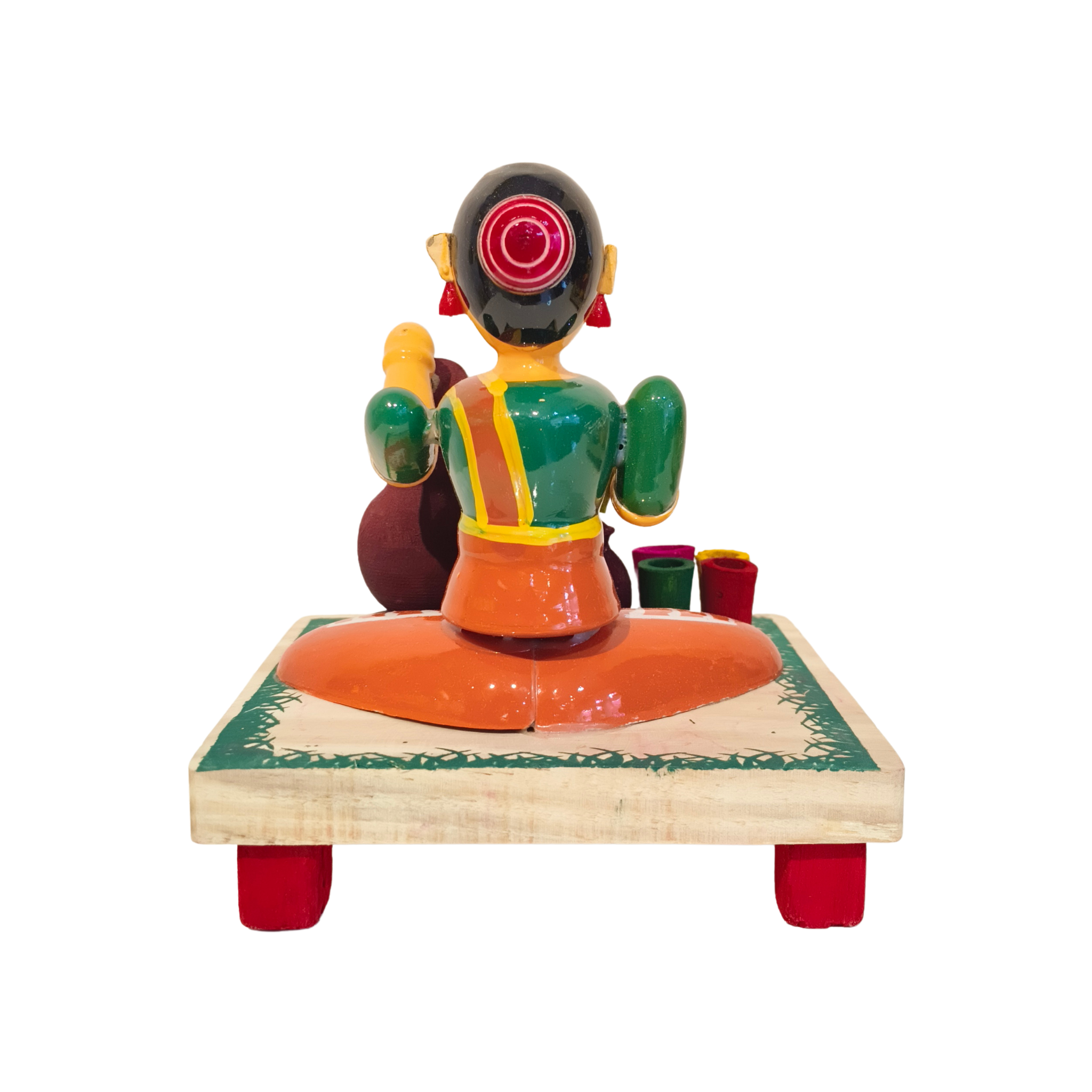 Village Water Vendor – Etikoppaka Wooden Craft