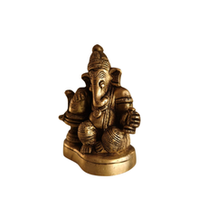 Brass Idol of Lord Shiva and Lord Ganesha Together