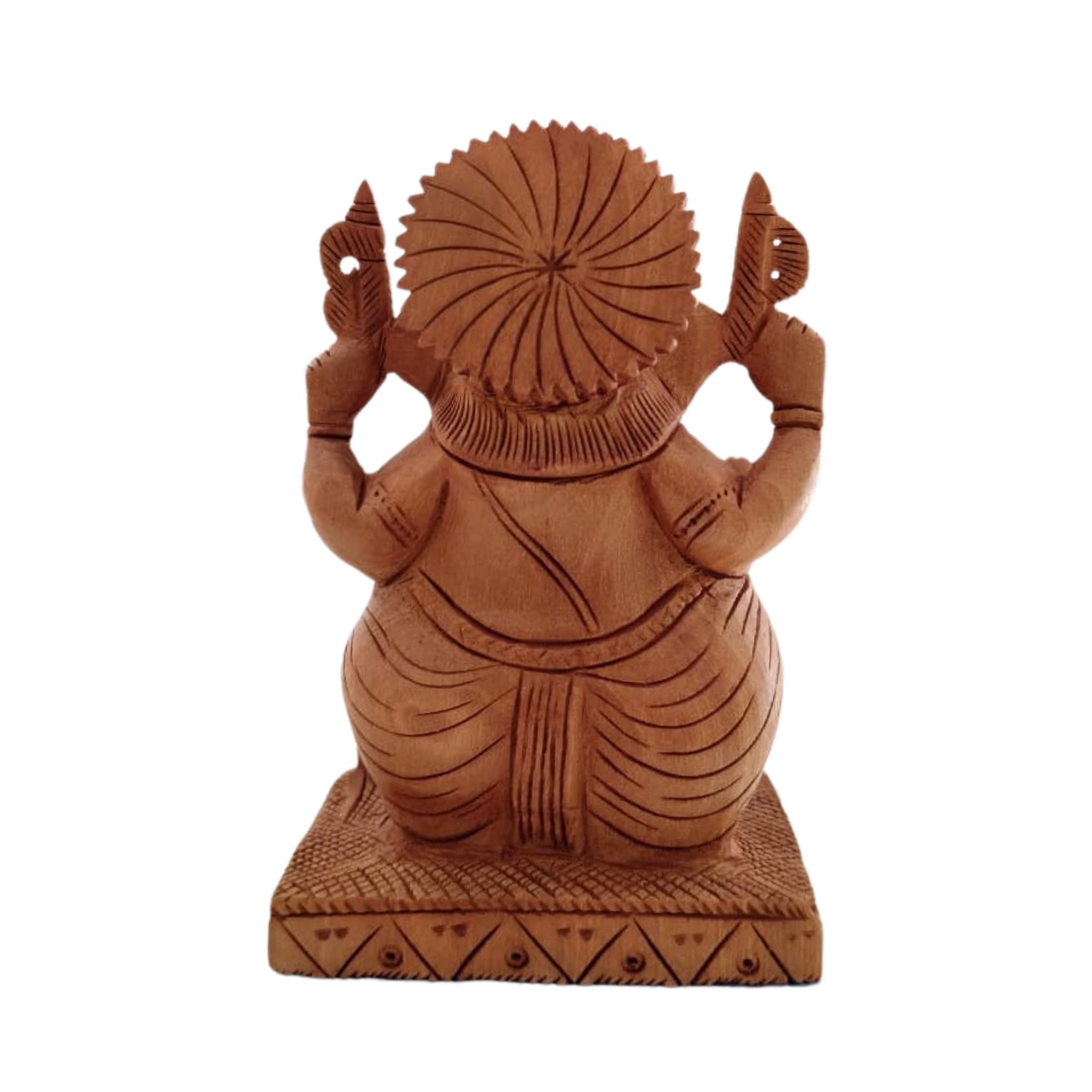 Handcrafted Lord Ganesh Idol with Crown | Decorative Spiritual Art