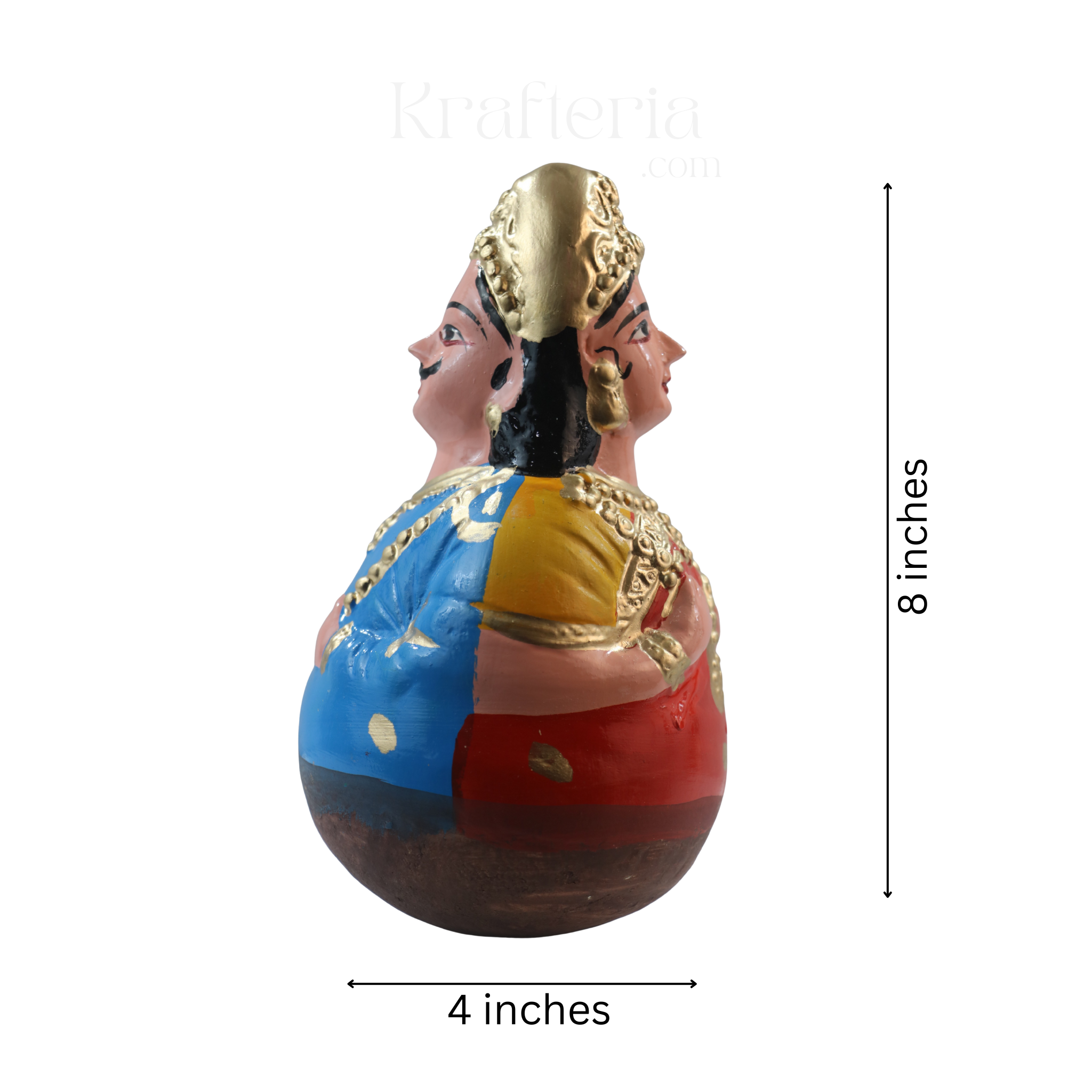 Bobblehead Dolls for Golu – Classic South Indian Thalaiyatti Bommai