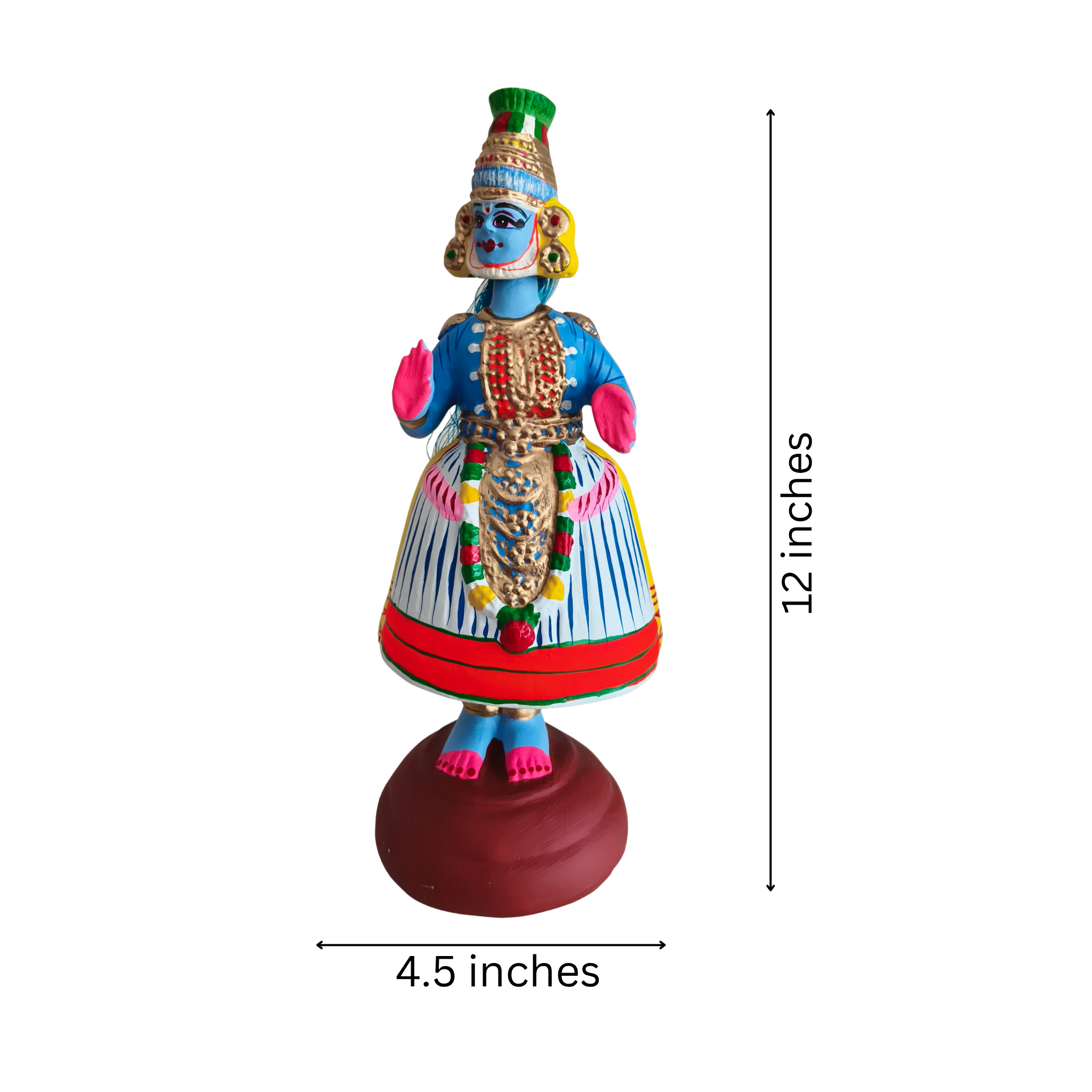 Traditional Kondapalli Kathakali Bomma – Vibrant Wooden Craft