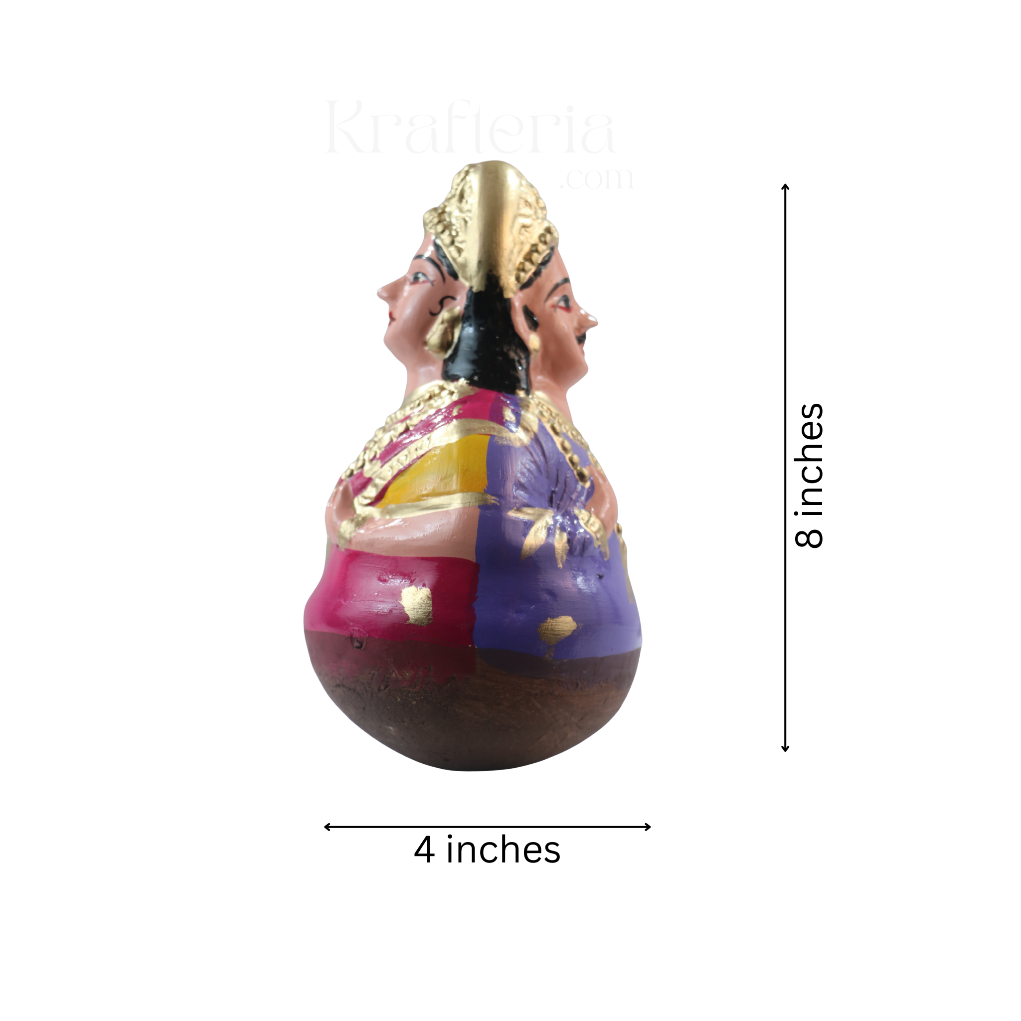 Bobblehead Dolls for Golu – Classic South Indian Thalaiyatti Bommai