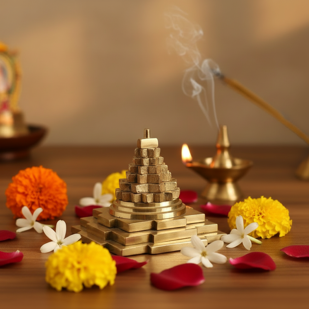 Authentic Brass Shree Chakram (Meru Shree Yantra)