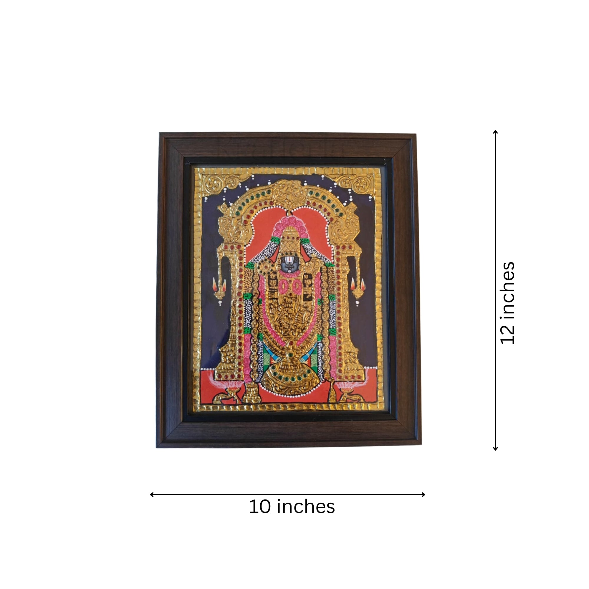 Glorious Venkateshwara Swamy – Thanjavur Heritage Painting