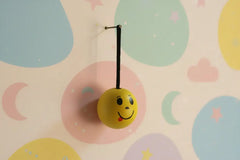 Wooden Smiley Hang Ball Non-Toxic Color   Wooden Lacquerware&toys